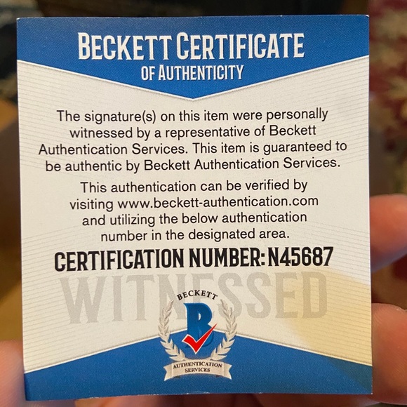 Travis Kelce signed (Beckett) full size helmet. - Picture 4 of 4